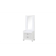 Abigale Modern Queen 4 Piece Wood Bedroom Set with LED Storage Bed in White