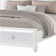 Abigale Queen 5 Piece Wood Bedroom Set with LED Storage Bed in White
