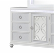 Abigale 6 Drawer Dresser LED Storage with Textured Drawer Fronts in White