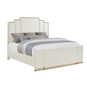 Lexington Modern Queen Bed with Headboard in Beige