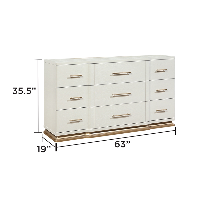 LEXINGTON 4 Piece King Modern Bedroom Set with Upholstered Bed in Beige