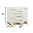 LEXINGTON 5 Piece King Luxury Bedroom Set with Upholstered Bed in Beige