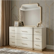LEXINGTON 5 Piece Queen Luxury Bedroom Set with Upholstered Bed in Beige