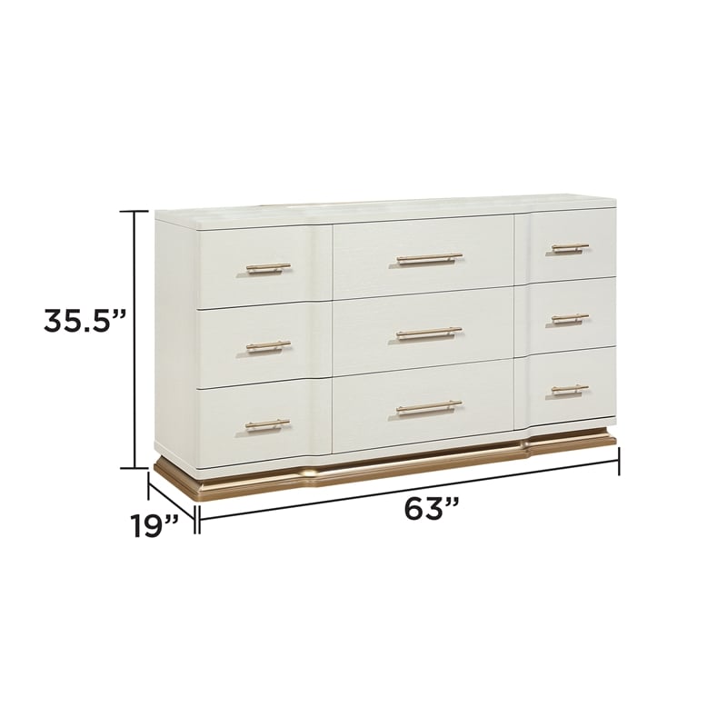 LEXINGTON 5 Piece Queen Luxury Bedroom Set with Upholstered Bed in Beige
