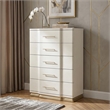 LEXINGTON Modern 5 Drawer Storage Chest in Beige