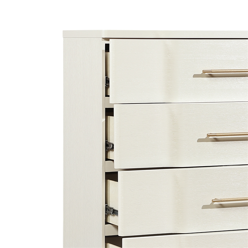 LEXINGTON Modern 5 Drawer Storage Chest in Beige