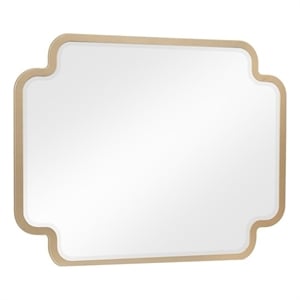 LEXINGTON Modern Framed Bedroom Mirror in Beige