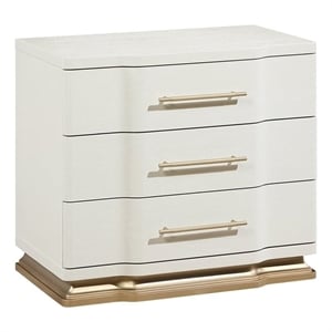 LEXINGTON Modern 2 Drawer Nightstand in Beige