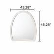Giovanni Contemporary Arch Accent Mirror for Dresser in White