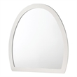 Giovanni Contemporary Arch Accent Mirror for Dresser in White
