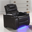 Galaxy Home Lexus Piece Power Reclining Set w Sofa/Loveseat/Chair in Brown