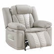 Cruiser Power Reclining Chair with LED & Cup Holders Gray Ice