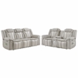 Cruiser 2-Pc Power Reclining Living Room Set in Gray Ice