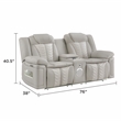 Cruiser 2-Pc Power Reclining Living Room Set in Gray Ice