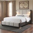 Clifton King Bed in Charcoal Gray