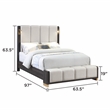 Clifton Queen 4 Piece Bedroom Set in Charcoal Gray
