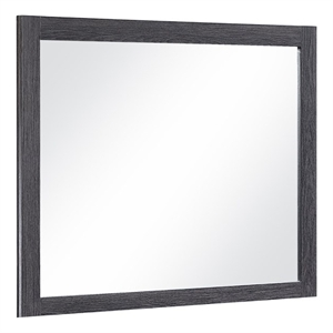 Clifton Mirror in Charcoal Gray