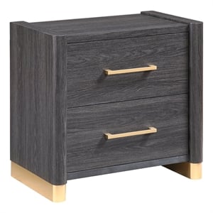 Clifton Nightstand in Charcoal Gray