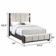 Clifton Queen Bed in Charcoal Gray