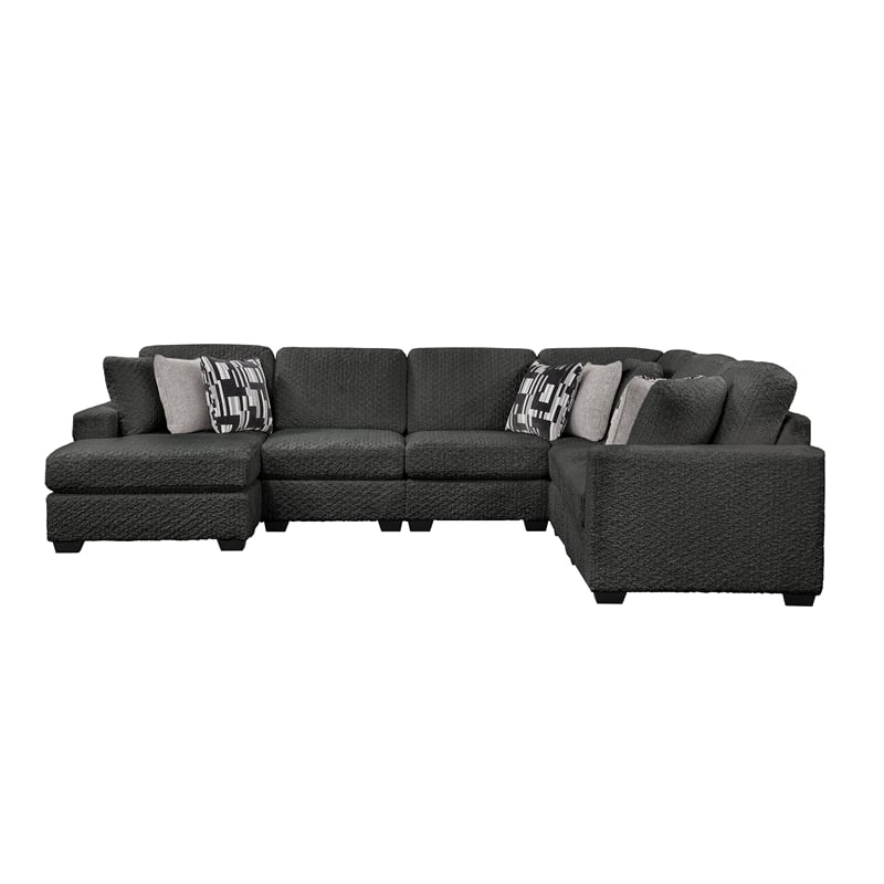 Maxwell Modern Sectional Sofa with Premium Upholstery in Gray
