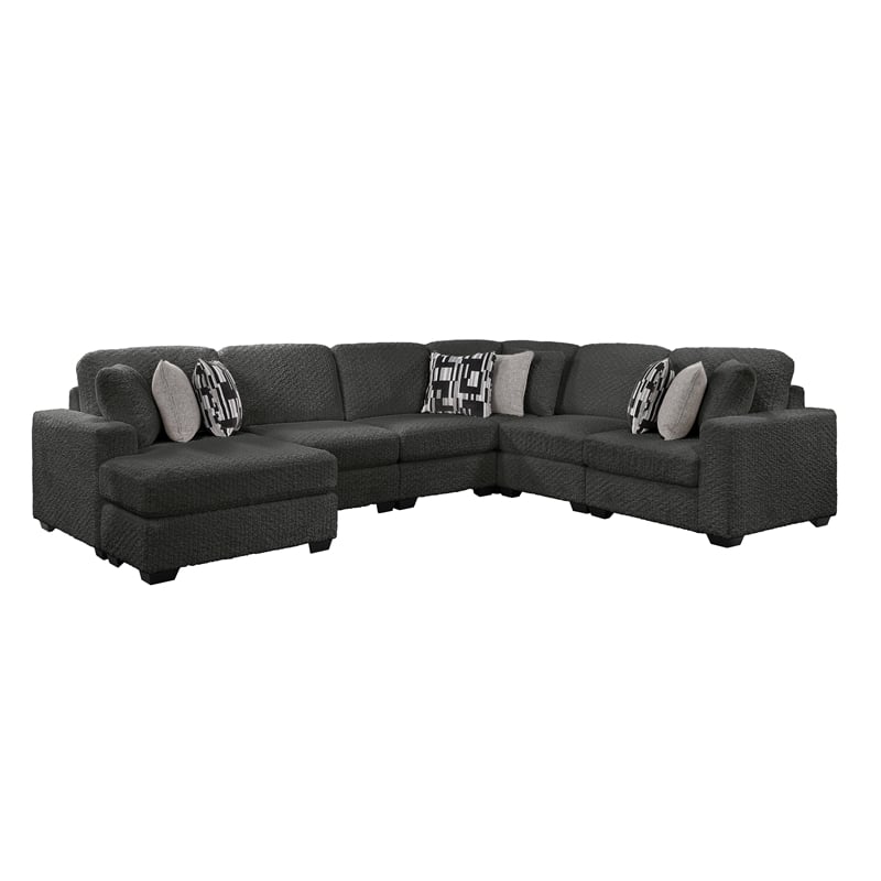 Maxwell Modern Sectional Sofa with Premium Upholstery in Gray