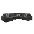 Maxwell Modern Sectional Sofa with Premium Upholstery in Gray