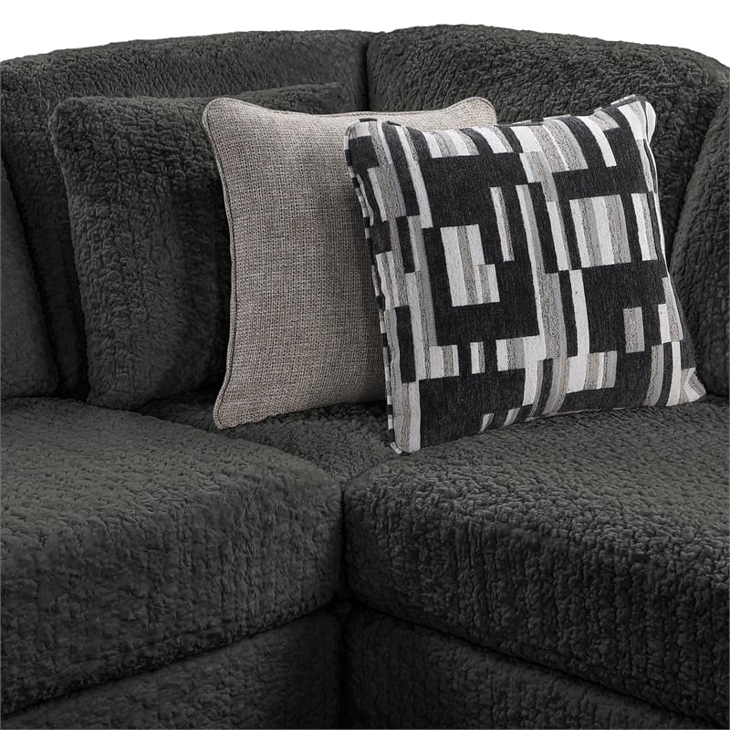 Maxwell Modern Sectional Sofa with Premium Upholstery in Gray