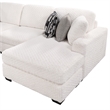 Maxwell Modern Sectional Sofa with Premium Upholstery in Cream