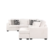 Maxwell Modern Sectional Sofa with Premium Upholstery in Cream