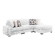 Galaxy Home Magnum Modern Sectional Sofa with Premium Upholstery in Cream