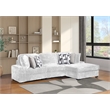 Galaxy Home Magnum Modern Sectional Sofa with Premium Upholstery in Cream
