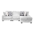 Galaxy Home Magnum Modern Sectional Sofa with Premium Upholstery in Cream