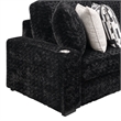 Galaxy Home Magnum Modern Sectional Sofa with Premium Upholstery in Black