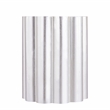 Ripple Modern Sculpted Scalloped Aluminum Coffee Table in Gold