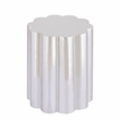 Ripple Modern Sculpted Scalloped Aluminum Coffee Table in Gold