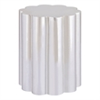Ripple Modern Sculpted Scalloped Aluminum Coffee Table in Gold