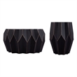 CT-401 & ET-401 Black Metal Coffee & End Table Set Contemporary 2 Piece