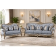Royale 2Pc Classic Luxury Upholstered Sofa and Loveseat