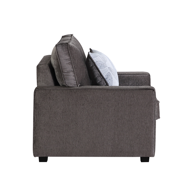 Rita Premium Upholstered Accent Chair with LED Base