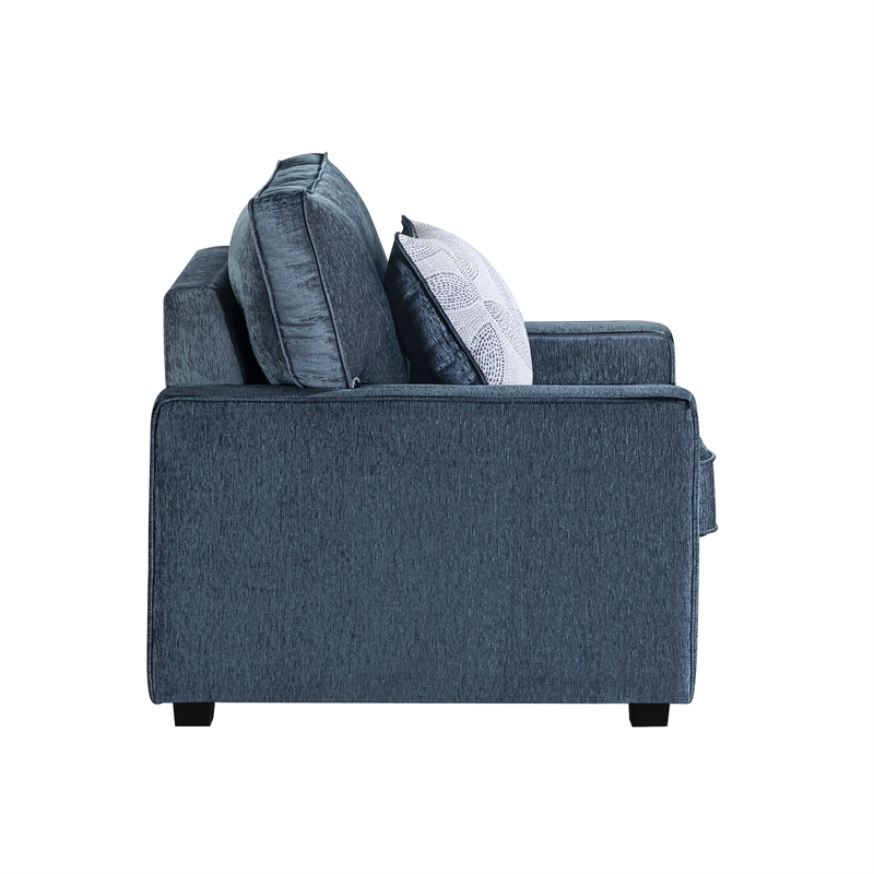 Rita Premium Upholstered Accent Chair with LED Base