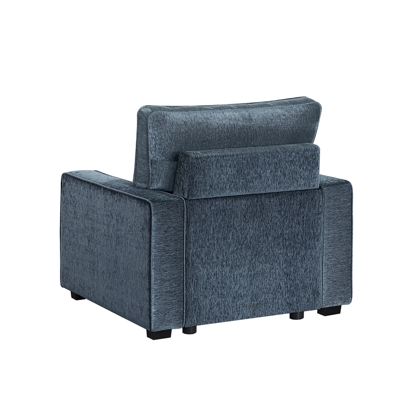 Rita Premium Upholstered Accent Chair with LED Base