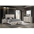 Galaxy Home Montana Queen 4-Piece in Natural Bedroom Set with Storage Bed