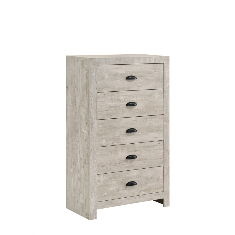Galaxy Home Montana Queen 5-Piece in Natural Bed Set w Storage Bed & Chest