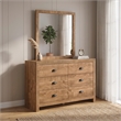 Galaxy Home Montana King 5-Piece in Natural Bed Set w Storage Bed & Chest