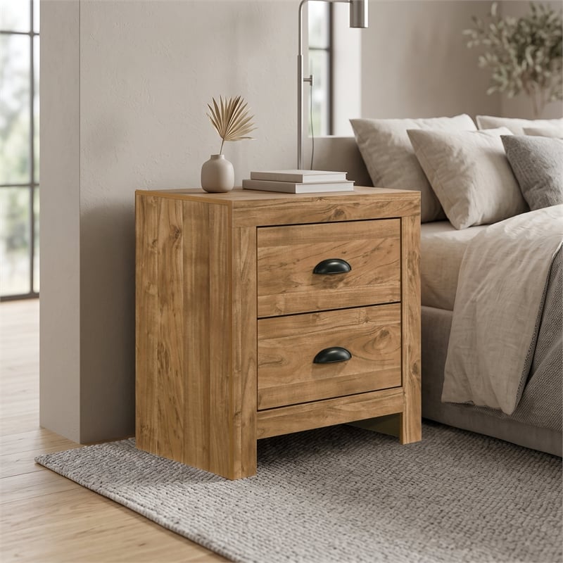 Galaxy Home Montana King 5-Piece in Natural Bed Set w Storage Bed & Chest