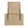 Montana 6-Drawer Wood Dresser in Natural Finish with Black Pull Handles
