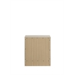 Galaxy Home Montana in Natural Nightstand with Storage & Black Hardware