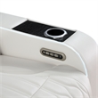 Galaxy Electra Power Recliner w Massage Power Headrest & LED in Ice