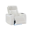 Galaxy Home Electra 3PC Power Reclining Sofa Loveseat Recliner Set in Ice