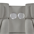 Galaxy Home Electra 2PC Power Reclining Sofa Loveseat Set w Massage in Gray